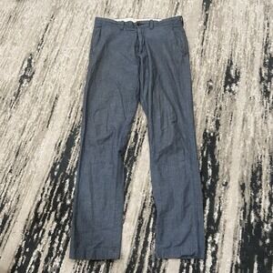 J Crew 770 Blue Baird McNutt Irish Linen Blend Pants Men's sz 30x32‎